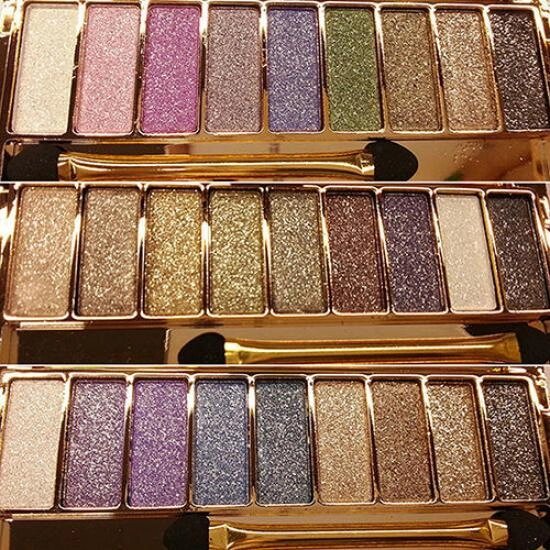 Sombra com Glitter - Paleta com 9 Cores Perfeitas