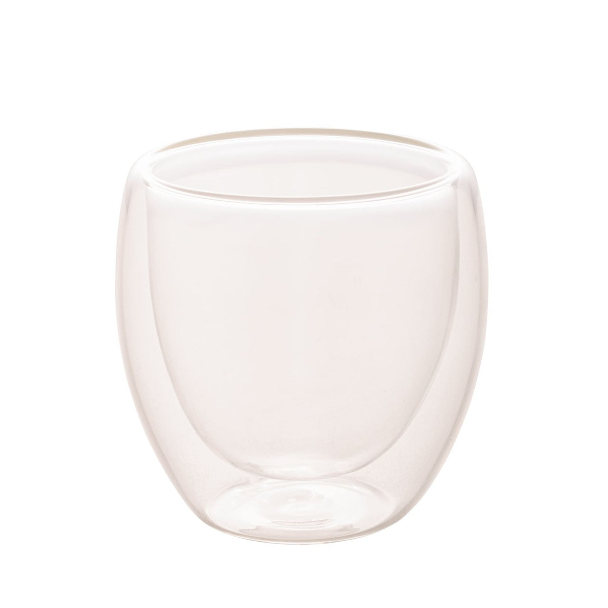 Copo para Café Parede Dupla em Vidro Borossilicato Transparente 70ml