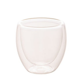 Copo para Café Parede Dupla em Vidro Borossilicato Transparente 70ml