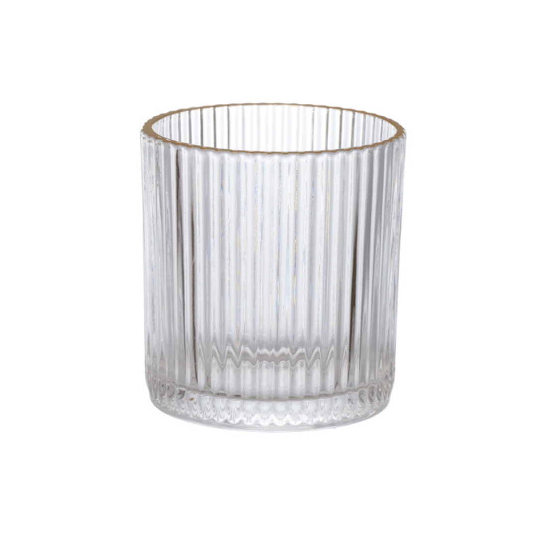 Jogo 6 Copos Baixos Whisky com Borda Dourada 320ml