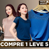 [Queima de Estoque🔥] Compre 1 Leve 5 Blusinhas MaxPlus™ em Malha Viscoelástica (Somente HOJE!)