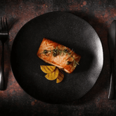 Prato Raso Orgânico Matte Preto 26cm