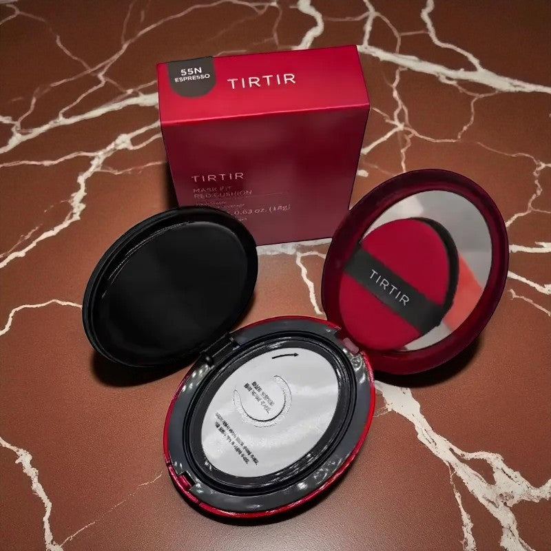 Base Cushion Red Glow Coreana – Pele Impecável em Segundos