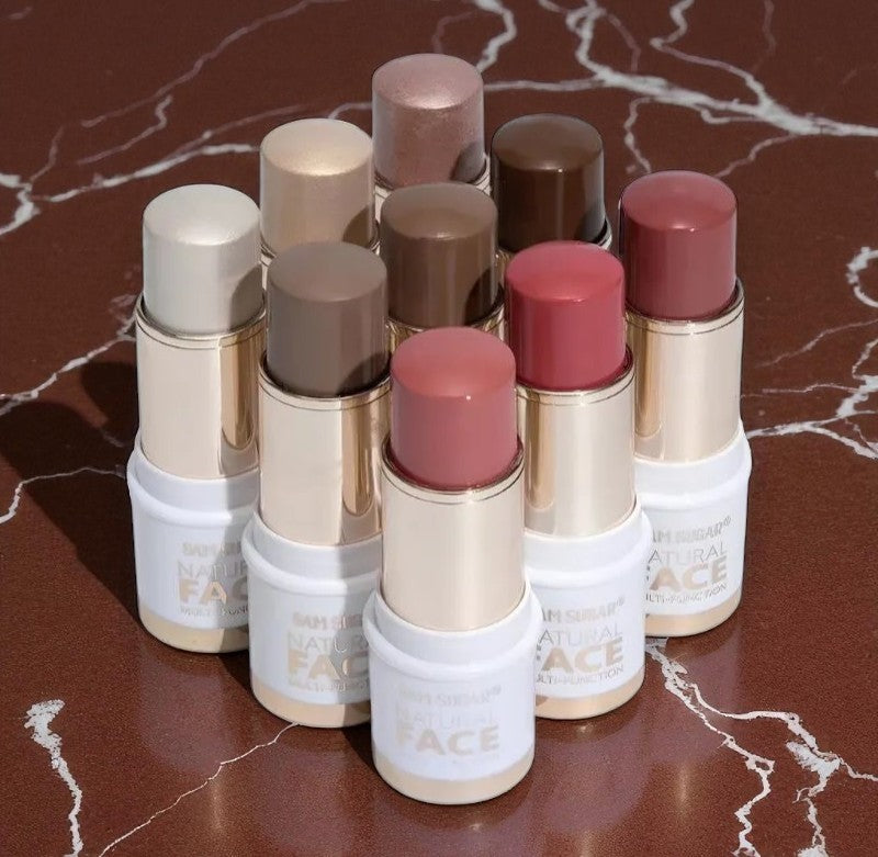 Bastão 3 em 1 - Blush, Iluminador e Contorno