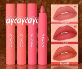 Maquiagem O.TWO.O - Batom Matte e Lápis de Contorno