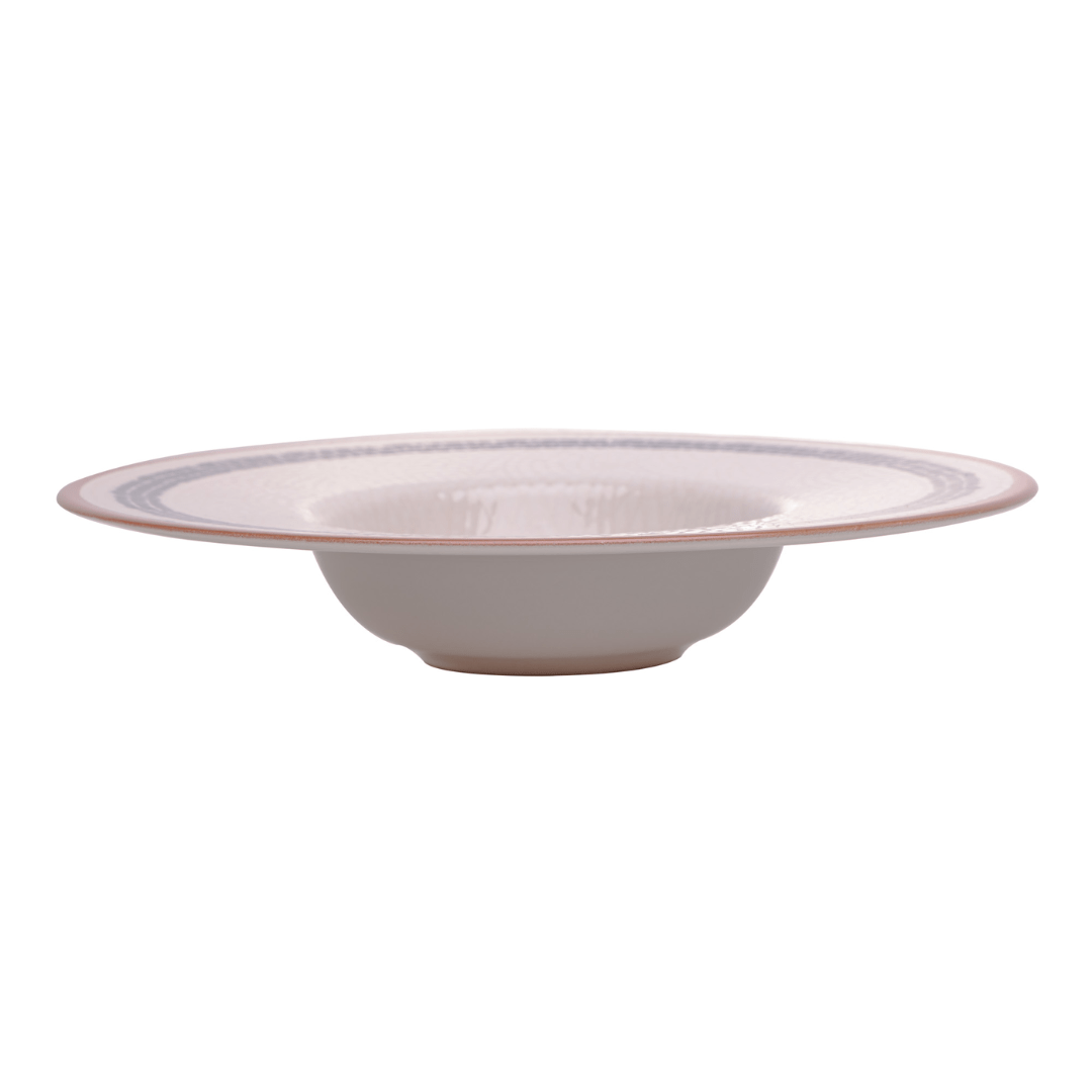 Prato para Massas Village em Cerâmica Creme 28cm