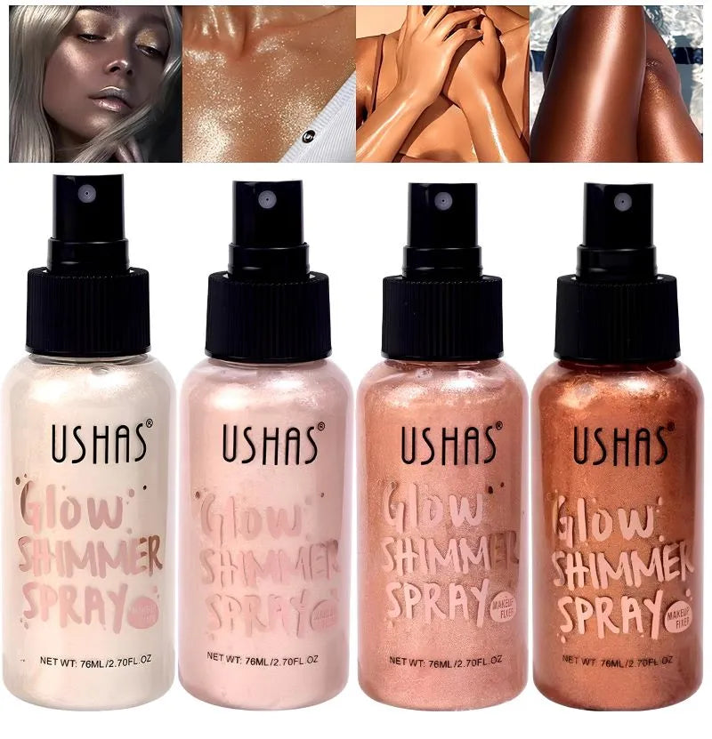 Iluminador Corporal Liquido com Glitter