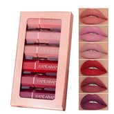 Kit de Batons Matte 6 Cores – Longa Duração e Hidratante