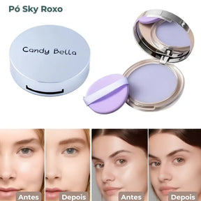 Pó Compacto Sky - Controle de Oleosidade e Longa Duração