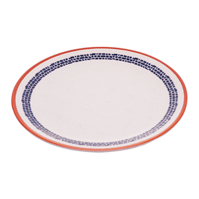 Prato de Sobremesa Village em Cerâmica Creme 20cm