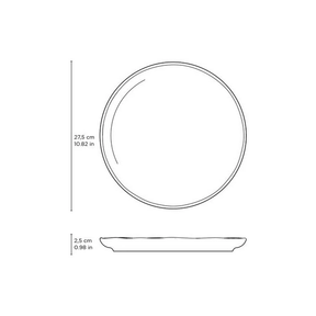 Prato Raso Bio Latte Off White 27,5cm