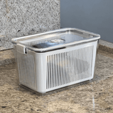 Pote Hermético Slim Multiuso Branco 4,4 Litros