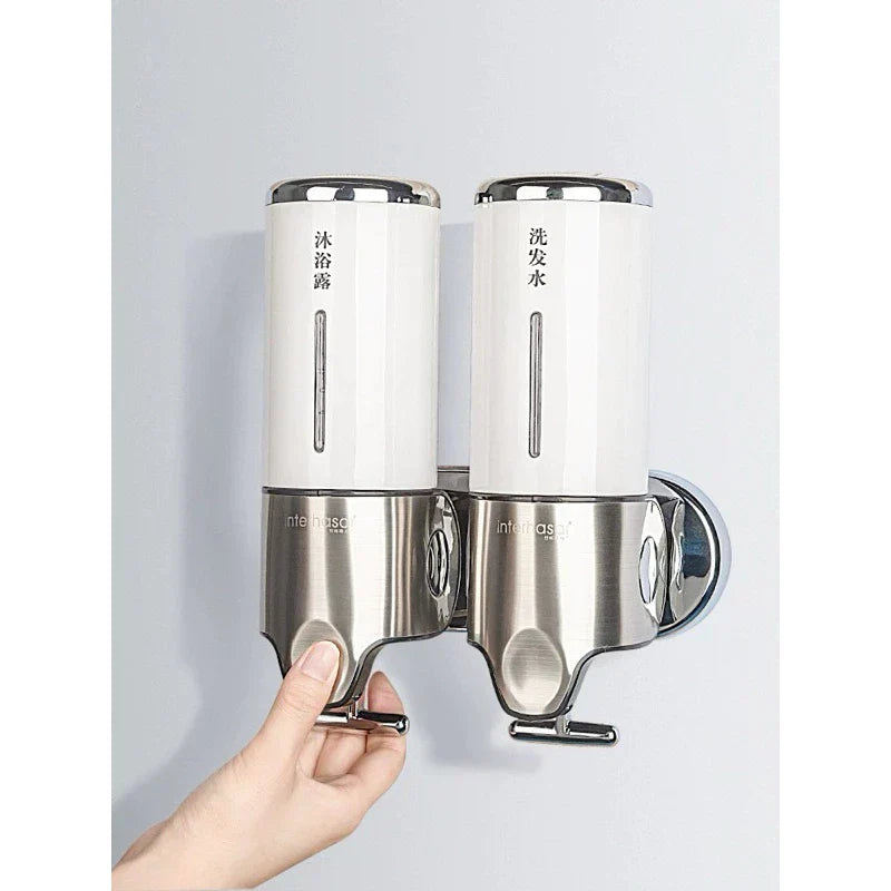 Dispensador Com 1/2/3 Garrafas Manual de Sabonete Líquido/Shampoo/Multifuncional Suporte Parede Para Banheiro/Cozinha