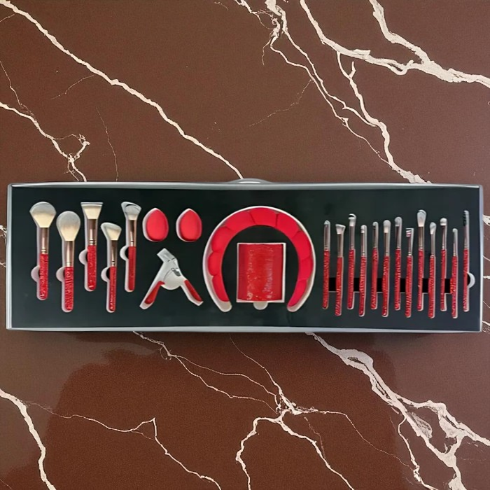 Kit Completo 25 Pincéis Rosavies Profissionais Performance + Frete Grátis