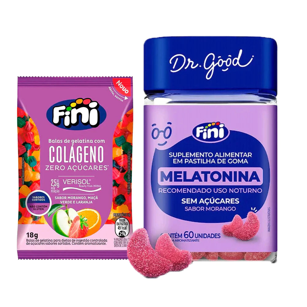 Kit Fini Dr. Good Melatonina  + Colágeno 18g